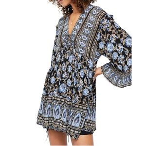 Free People Black Combo Printed Women’s Tunic S